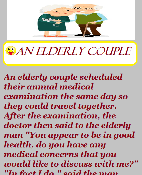 An elderly couple 