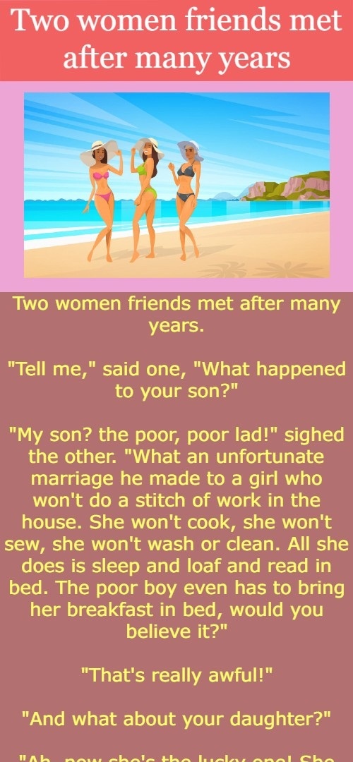 Two women friends met after many years