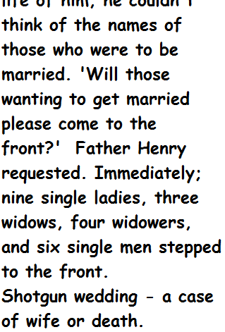 Those Wanting to Be Married 