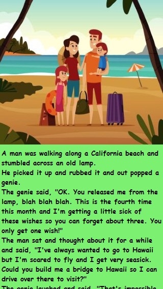 A man was walking along a California beach