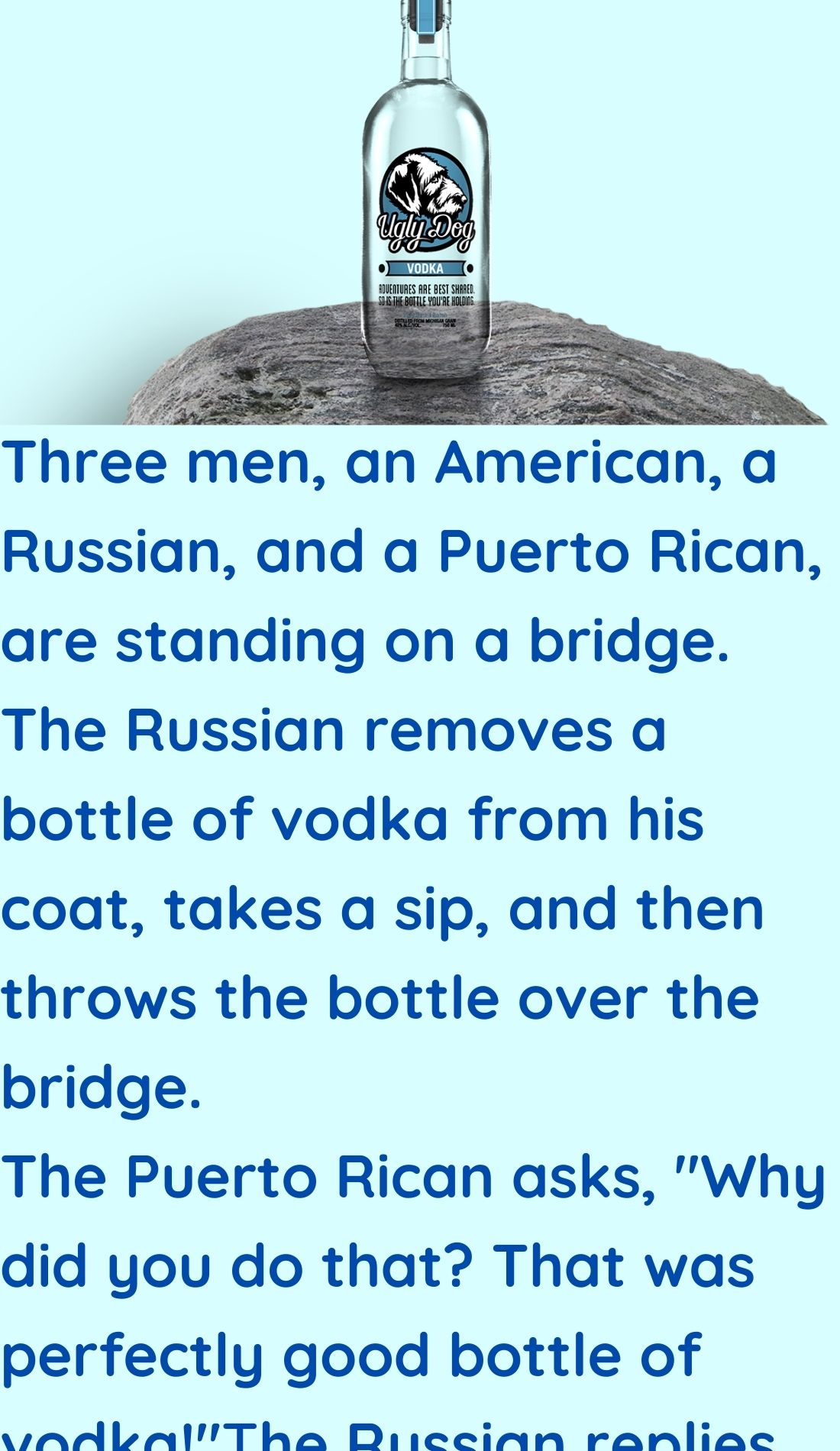 A Bottle of Vodka in Coat