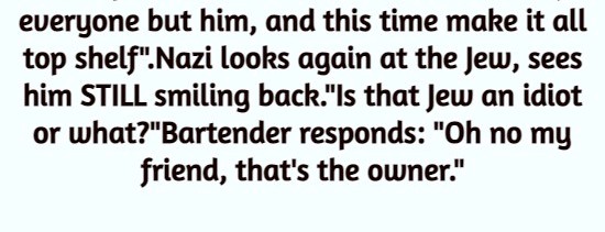A Nazi goes to a bar...
