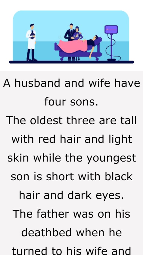 A husband and wife have four sons
