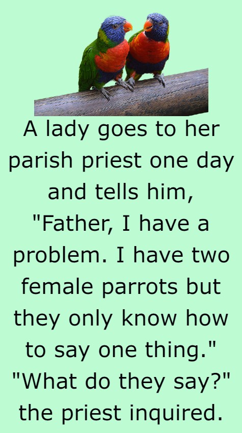 A lady goes to her parish priest