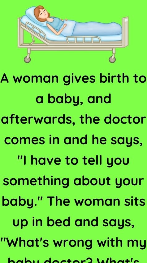 A woman gives birth to a baby