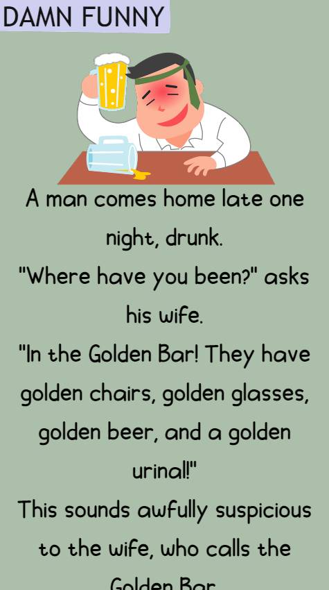 A man comes home late one night