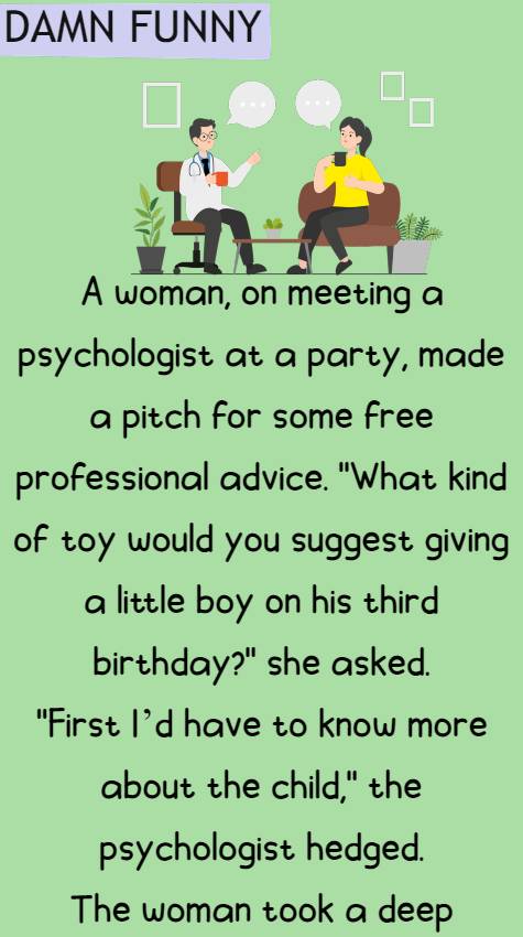 A woman on meeting a psychologist 