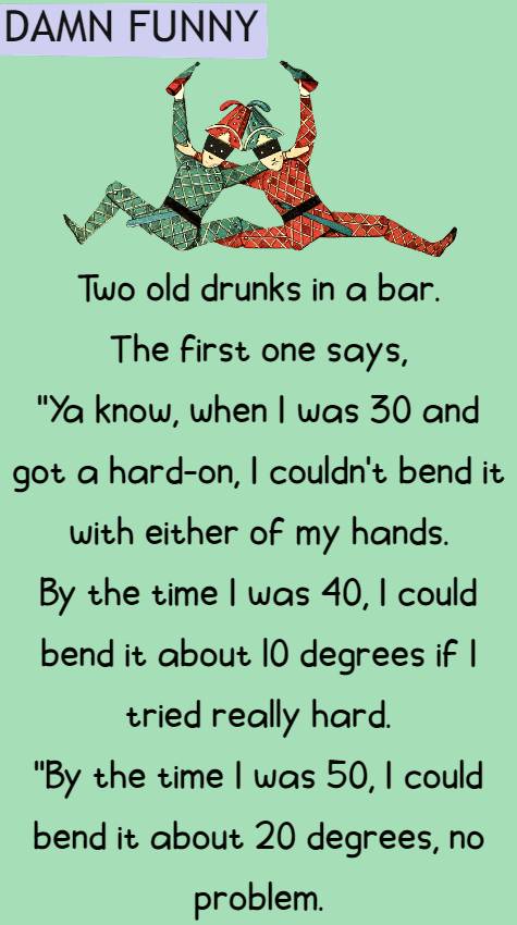 Two old drunks in a bar