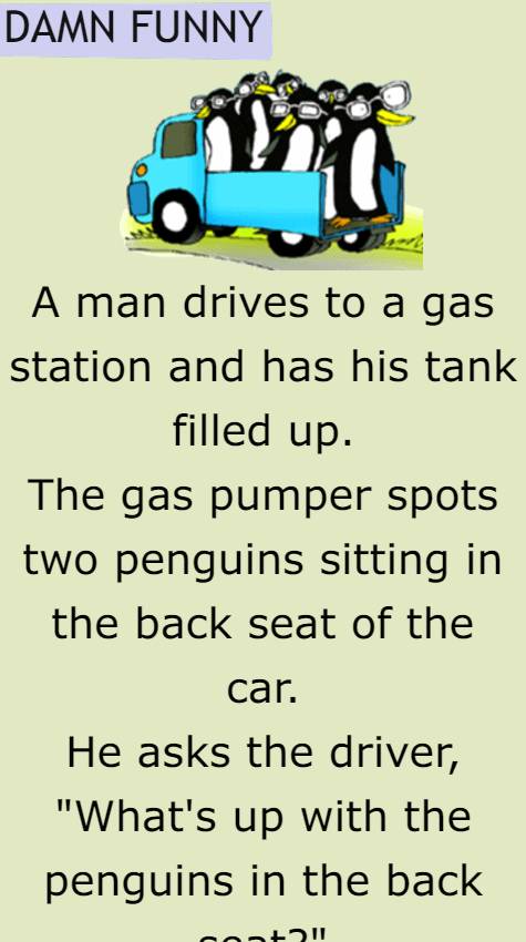 A man drives to a gas station 