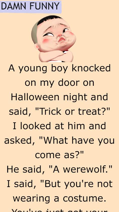 A young boy knocked on my door 