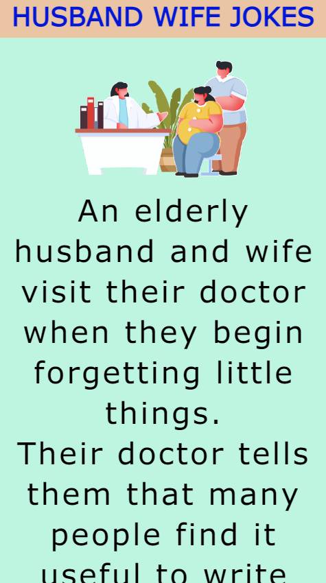 Husband and wife visit their doctor