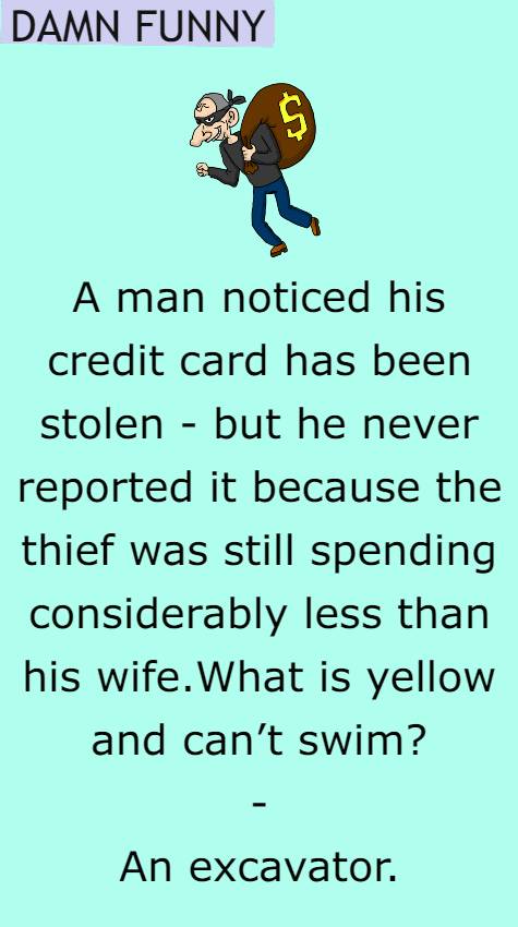A man noticed his credit card has been stolen