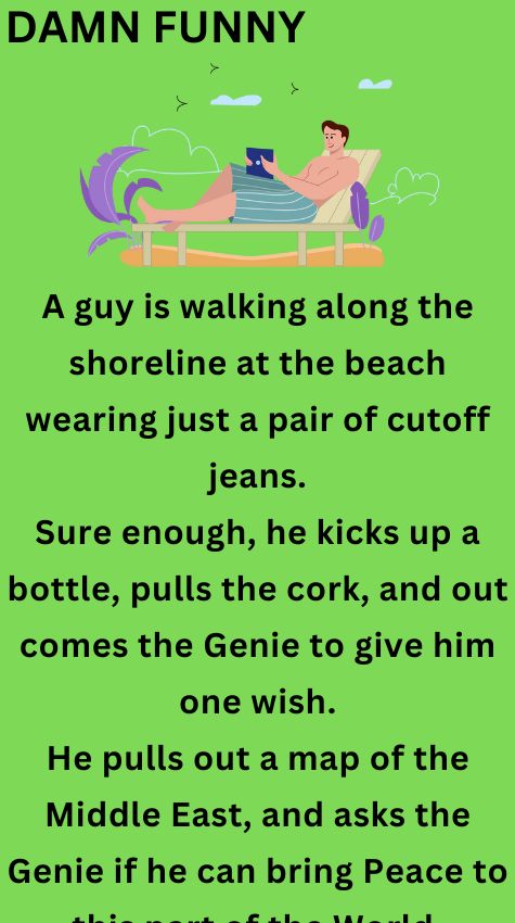 A guy is walking along the shoreline