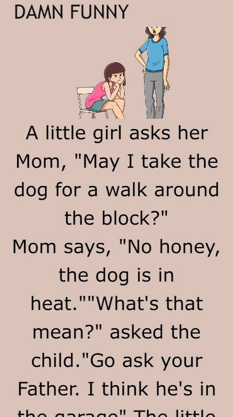 A little girl asks her Mom
