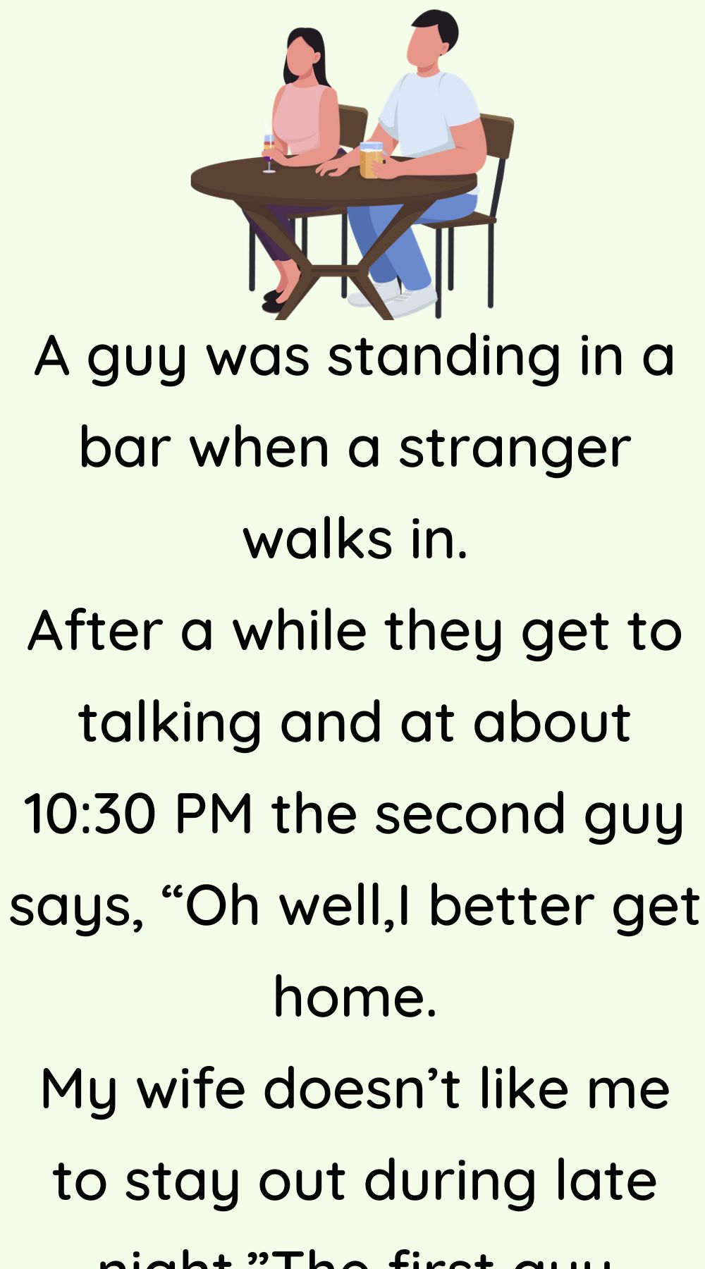 A guy was standing in a bar when