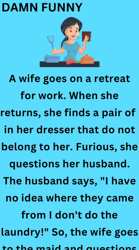 A wife goes on a retreat for work