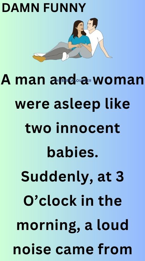 A man and a woman were asleep