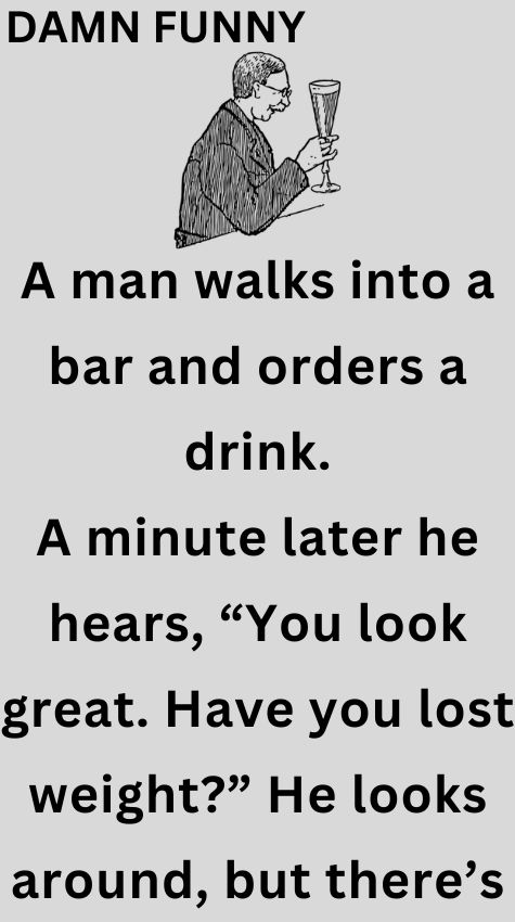 A man walks into a bar and orders