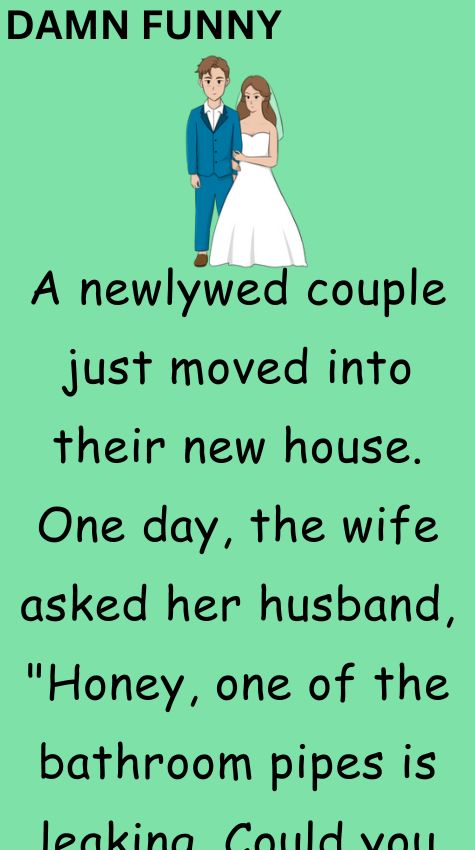 A newlywed couple just moved