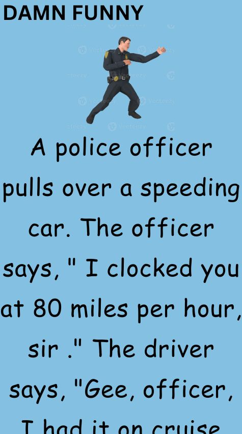 A police officer pulls over a speeding car