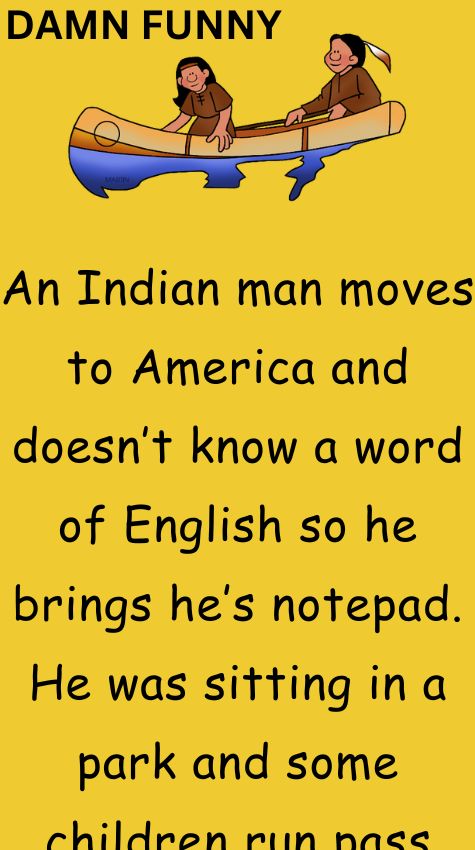 An Indian man moves to America