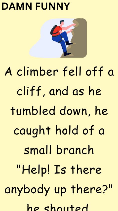A climber fell off a cliff