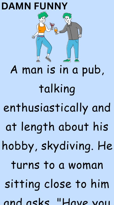 A man is in a pub talking enthusiastically