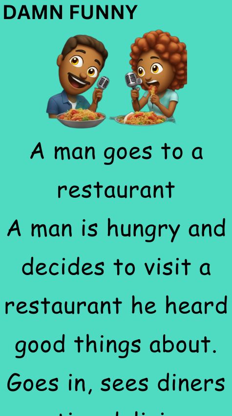 A man goes to a restaurant