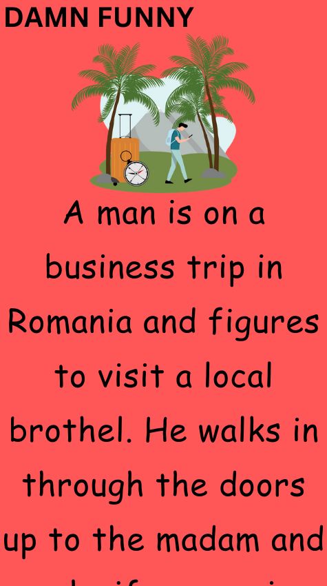A man is on a business trip in Romania