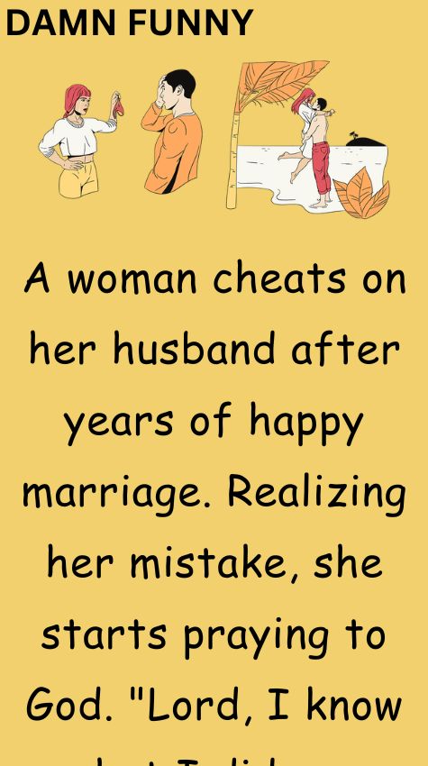 A woman cheats on her husband after years