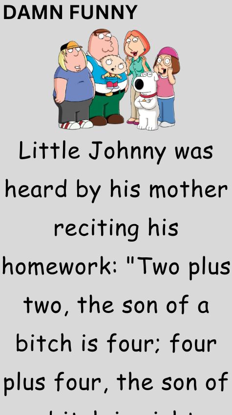 Little Johnny was heard by his mother