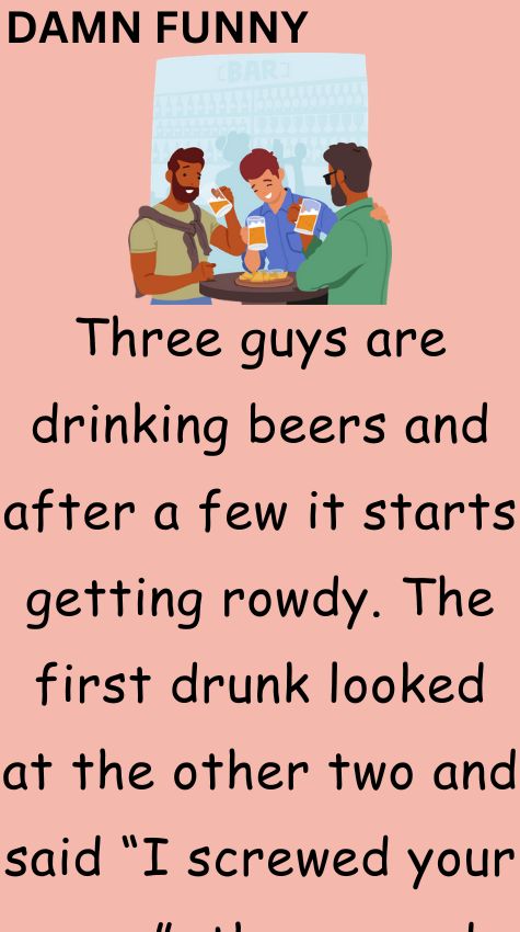 Three guys are drinking beers