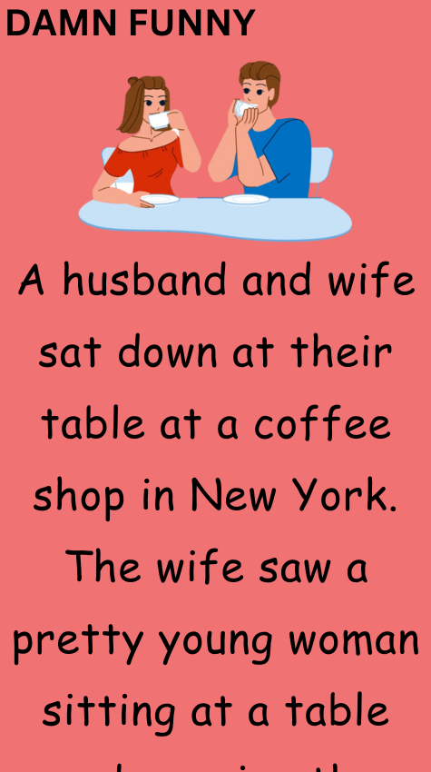 A husband and wife sat down at their table