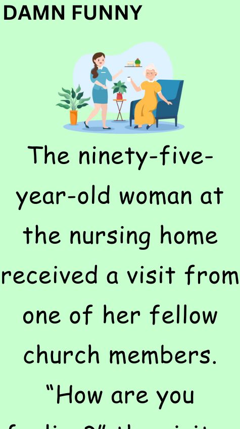 Old woman at the nursing home