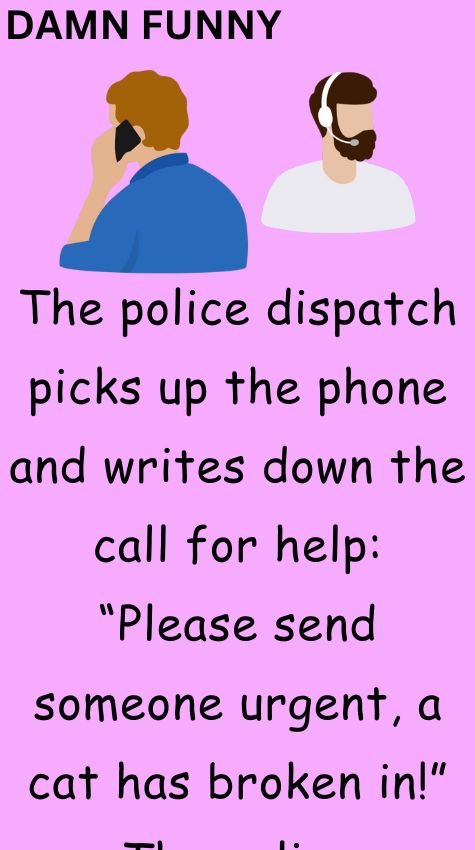 The police dispatch picks up the phone and writes