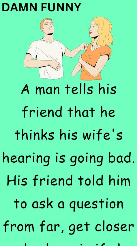 A man tells his friend that he thinks