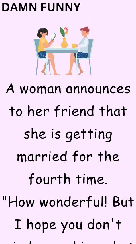 A woman announces to her friend that she is getting married