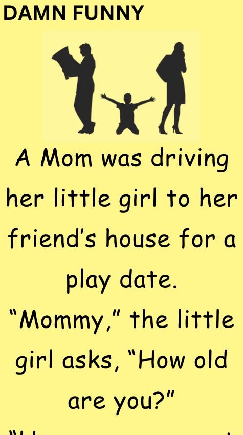 A Mom was driving her little girl