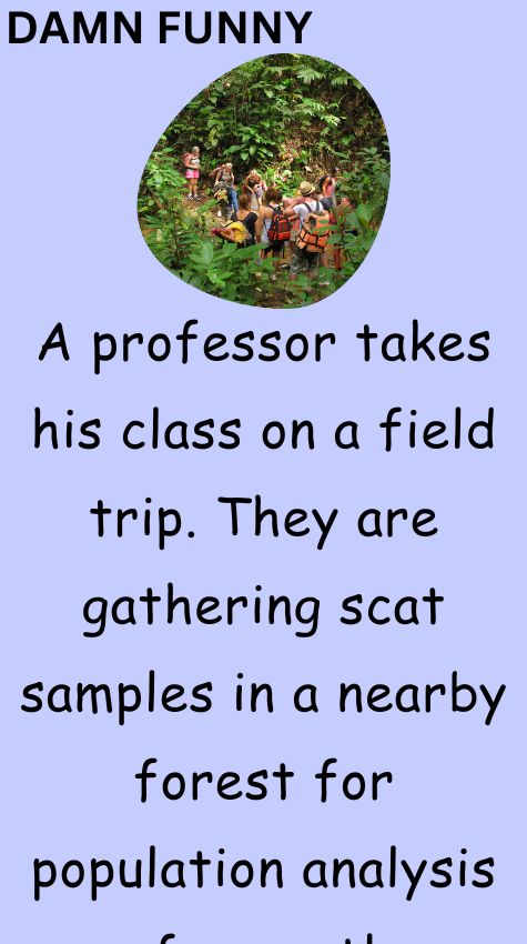 A professor takes his class on a field trip