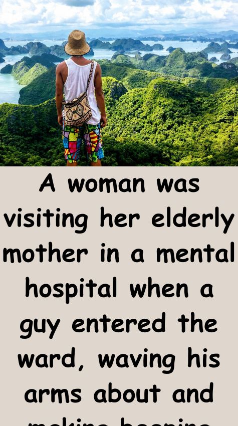 A woman was visiting her elderly mother