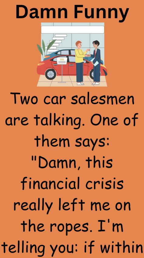 Two car salesmen are talking