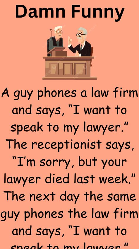 A guy phones a law firm and says