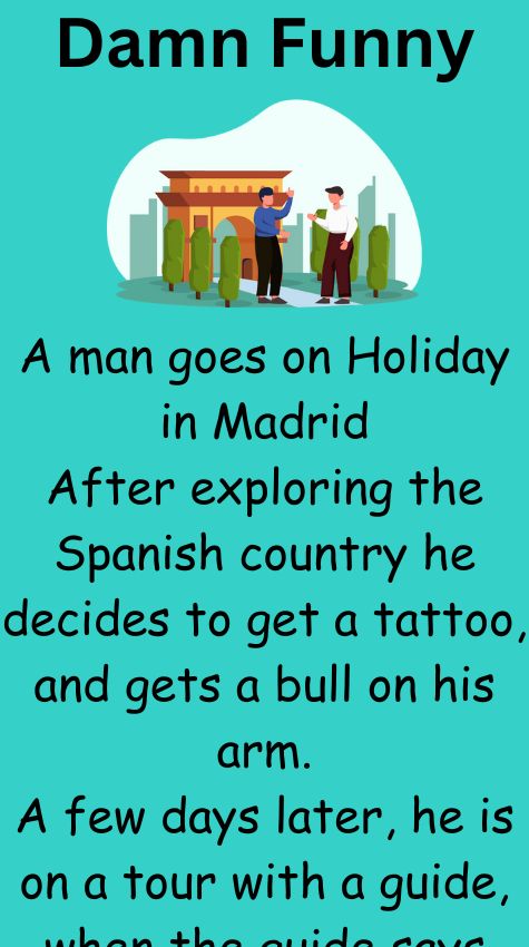 A man goes on Holiday in Madrid