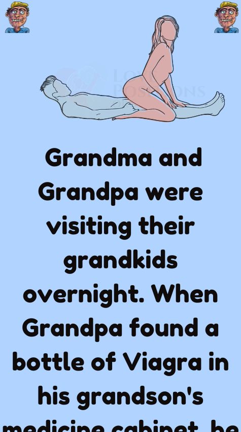 Grandma and Grandpa were visiting their grandkids overnight