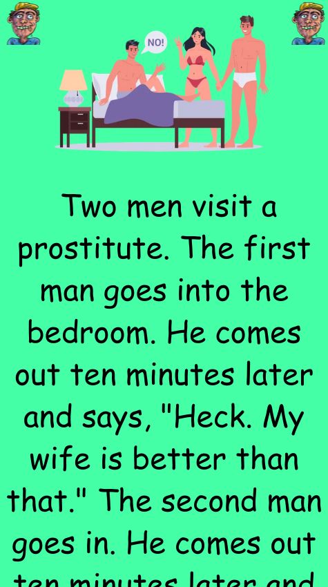 Two men visit a prostitute