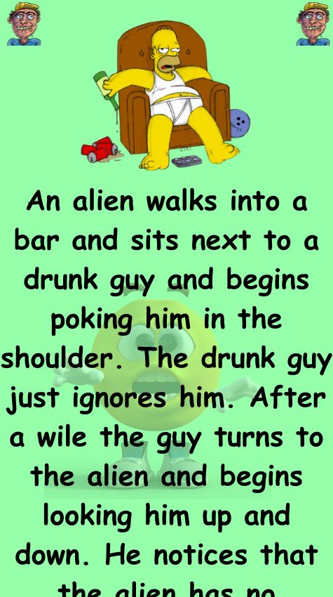 A drunk guy begins poking