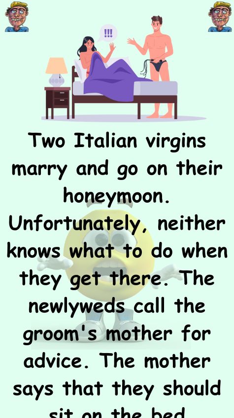 Two Italian virgins marry and go on their honeymoon