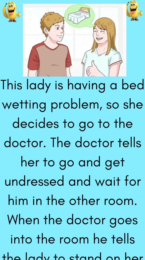 A lady having a bed wetting problem