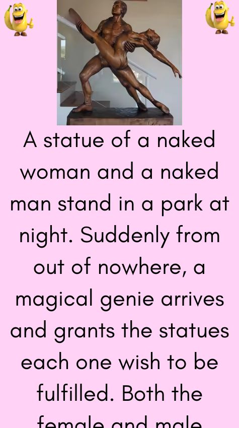 A statue of a naked woman and a naked man